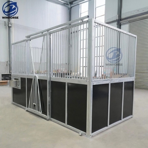 Panneau de box pour <span class=keywords><strong>chevaux</strong></span> préfabriqué de luxe en acier galvanisé classique de 14 pieds, personnalisé et thermolaqué - Les <span class=keywords><strong>Chevaux</strong></span> - Product Image 2