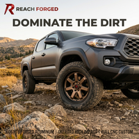 Velg Forged Reach 17 Inch Sand Bronze 6 Spoke Two Piece 6061 T6 Forged Wheels 6x139.7 Offroad Rims Cocok untuk Toyota Tacoma Bersertifikasi DOT