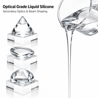 Caoutchouc de silicone liquide optique haute transparence DSA-7180, dureté Shore A 80, pour pièces structurelles optiques à haute dureté