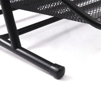 Porte-documents empilable noir Foska, en métal, avec plateaux à lettres en maille, gain de place, organisateur de papier ultime à 3 niveaux pour bureau
