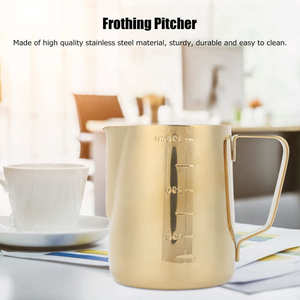 Personnalisable 304 Acier Inoxydable Métal Café Lait Moussant Tasse Moderne 1000ml Barista <span class=keywords><strong>Pichet</strong></span> À Vapeur Espresso <span class=keywords><strong>Pichet</strong></span> À Lait - Product Image 2