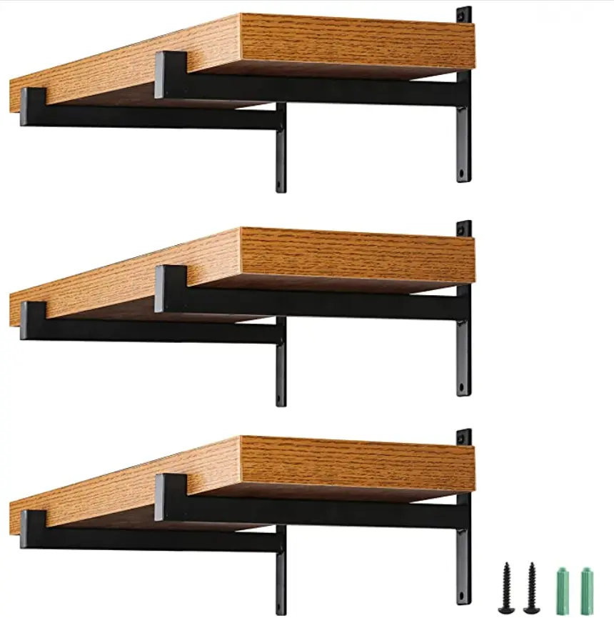 10 "Drijvende Plank Houder Plank Vierkante Houder Muur Opknoping Metalen Plank Voor Keuken