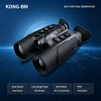 Binoculares ZYKD KONG-BM 4K con Visión Nocturna de Luz Visible y Ultra Baja, para Todo Clima, con Telémetro Láser e IA para Patrullaje Fronterizo