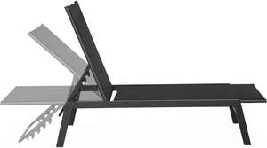 Tumbona Moderna de <span class=keywords><strong>Textilene</strong></span> Resistente para Piscina, Silla Reclinable Ajustable e Impermeable para <span class=keywords><strong>Playa</strong></span>, <span class=keywords><strong>Cama</strong></span> de Descanso para Jardín y Patio - Product Image 5