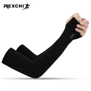 REXCHI HB31 Wholesale Compression Custom Outdoor Sports Arm Sleeves Guard Hand Arm Sleeve Brown