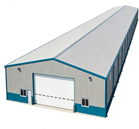 Entrepôt à structure en acier durable, bâtiment préfabriqué à ossature métallique, hangar modulaire, entrepôt de stockage, bureau, usine, magasin