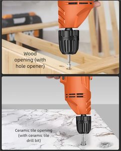 <span class=keywords><strong>Perceuse</strong></span> universelle à <span class=keywords><strong>angle</strong></span> droit 0,8-10 mm, outil de perçage à percussion à 90 degrés avec <span class=keywords><strong>mandrin</strong></span> de perçage électronique <span class=keywords><strong>pour</strong></span> accessoires <span class=keywords><strong>d</strong></span>'outils électriques - Product Image 1