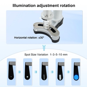 กล้องจุลทรรศน์แบบพกพา Aist Optics รุ่น HSL-2 พร้อมไฟ LED สำหรับตรวจตาและสัตว์ สีเงิน - Product Image 4