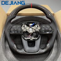 Volant en cuir en fibre de carbone en vente chaude pour Toyota Corolla Land Cruiser GR Prado LC200 LC300 120150 200 Hilux personnalisé