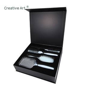 Ensemble de brosses à cheveux de salon de coiffure OEM, marque privée, brosse à démêler les cheveux, coffret cadeau pour femmes - Product Image 2