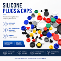 Bouchons et capuchons en silicone multicolores, excellente isolation, résistance aux températures élevées et basses, taille personnalisée, OEM ODM, bouchon en silicone