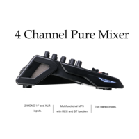 CHORDIO TCP-4 Console DJ Audio à 4 Canaux avec DSP Mélangeur Professionnel pour Studio et Carte Son Intégrée