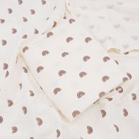 Lange de Portage Couverture d'Emmaillotage Imprimée Mignonne Super Douce 100% Coton Biologique Serviette Mousseline Tricotée pour Nouveau-Nés