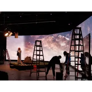 Canbest屋内P2.6Ledパネルバーチャルビーチ自然生産背景画面大規模な撮影スタジオ用