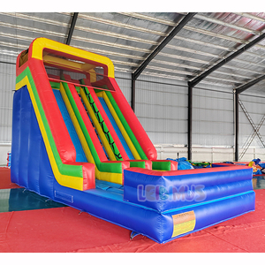 Tobogán Inflable Doble de Colores, Tobogán Inflable de PVC Resistente de Grado Comercial Apto para Eventos de Alquiler. - Product Image 1