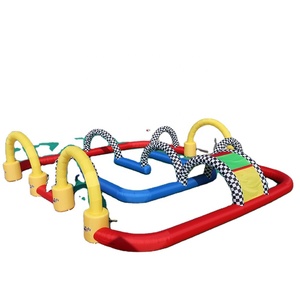 Envío Aéreo Rápido a Domicilio, Pista de Go-Kart Inflable Portátil para Exteriores, Pista de Kart Personalizada para Bolas Zorb y Autos de Choque - Product Image 1