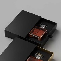 Caja de Joyería Resistente y Reciclable Personalizada con Recubrimiento Brillante, Cajones Deslizantes con Lámina Dorada, Forro de Esponja y Cierre Magnético