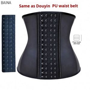 Cinturón Deportivo de Cuero PU con 4 Hileras de Hebillas, Faja Reductora Acolchada para Gimnasio y Fitness, Talla 3XL, Látex Suave, Estilo Diario, Seda Firme - Product Image 2