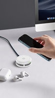 Chargeur sans fil magnétique rapide 25W PD en alliage d'aluminium avec port Type-C, protection ignifuge, indicateur LED et refroidissement pour téléphones mobiles