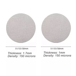 51 mm kullanımlık 1.7mm kalınlığı 150 <span class=keywords><strong>Um</strong></span> paslanmaz çelik profesyonel Barista kahve filtresi Espresso Puck ekran - Product Image 2