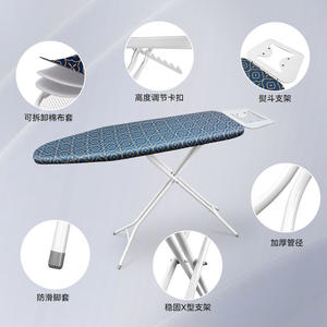 Tabla de Planchar Plegable Premium, Rectangular, Tipo Vertical, con Funda de Tela de Poliéster, Soporte en Forma de X - Product Image 1