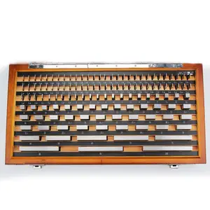 China Supply High-precision Grinding 32pcs/38 Pcs Gauge Block Set Accud Steel Rectangular Slip Caliper Gauge Block