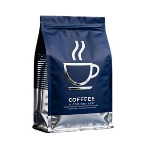 ถุงกาแฟแบบตั้งได้ พิมพ์ลายตามสั่ง เกรดอาหาร VMPET+PET+PE เคลือบลามิเนต ก้นแบน มีวาล์วและซิปล็อค - Product Image 4