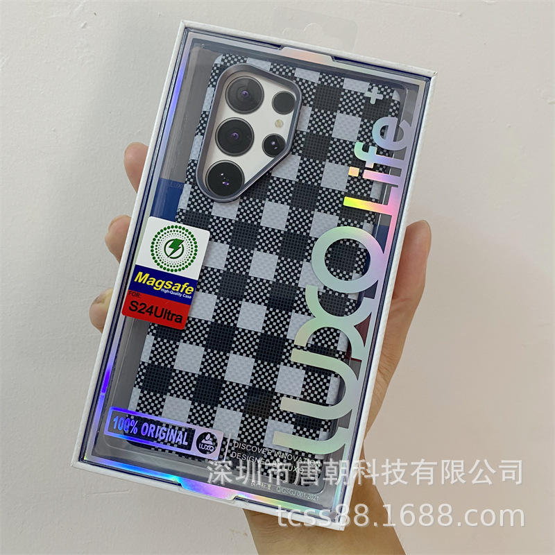 Damier noir et blanc - magn lumineux en relief