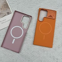 Coque de téléphone de luxe mate magnétique de haute qualité, bon marché, résistante aux chocs, anti-rayures, protection contre les chutes pour Samsung S22U S23