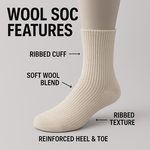 Merino len/Nylon Thanh Niên Trail chạy Vớ mắt cá chân chống trượt bền chịu mài mòn nhanh khô thoáng khí kinh doanh mùa thu - Product Image 2