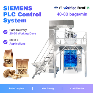 Máquina Automática Eléctrica para Envasar y Sellar Bolsitas de Champiñones Secos y Gránulos de Carne Seca, Vertical, de Acero Inoxidable 304/316 - Product Image 1
