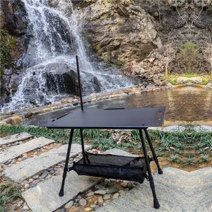 Mesa táctica plegable para acampar de aleación de aluminio de alta calidad para uso en exteriores para actividades al aire libre