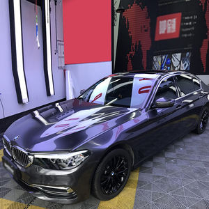 WRAPMASTER 1.52*17m Film vinyle métallisé super brillant violet <span class=keywords><strong>bleu</strong></span> PET, autocollants vinyle pour voiture, film de protection pour voiture - Product Image 1