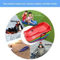 Vente en gros transfrontalière de planches de ski sur herbe, motoneiges pour adultes, luges d'extérieur en PVC avec freins, snowboards pour enfants, fabriqués en Chine