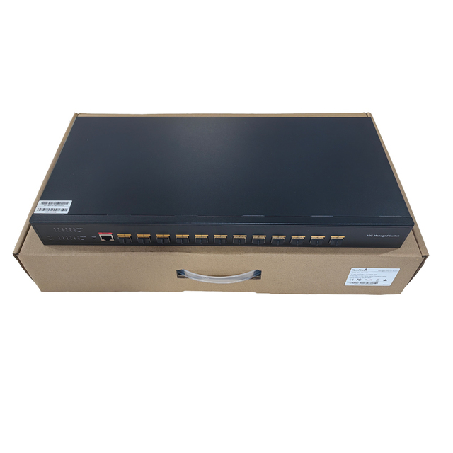OEM 10Gb Smart Web Managed SFP+ Ethernet Switch 12 Port 10000Mbps Optical SFP+ Network Switch Home Lab Switch LACP DHCP VLAN