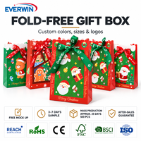 Offre Spéciale : Boîte Cadeau Préformée Robuste, Pliable, Recyclable et Faite à la Main, Auto-érigible pour Emballage de Cadeaux de Noël, Boutiques et Vente au Détail