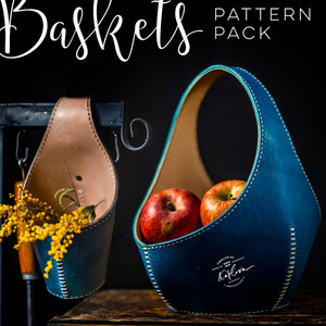 Hand-woven leather vase, flower <b>basket</b>, <b>gift</b> fruit <b>basket</b>, Easter and Christmas candy <b>basket</b>, PU leather shipping basin - Product Image 5