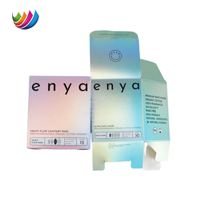 Boîtes d'emballage en papier refermables pour produits de maquillage avec logo personnalisé, boîtes d'emballage laser pour serviettes hygiéniques de différentes tailles - Product Image 5