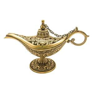 Quemador de incienso árabe portátil chapado en oro de latón hecho a medida - Product Image 1