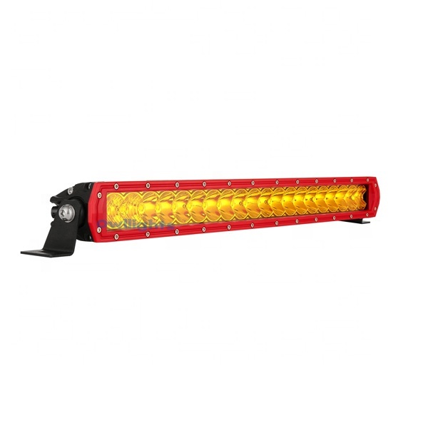 Factory Direct 21.5 Inch 100W E-mark Yellow Lens LED Light Bar for 4x4 Offroad Vehicles Truck UTV New 12V IP68 Waterproof