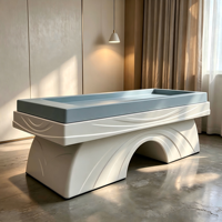 Table de massage humide en acrylique pour la thérapie au sel, idéale pour les salons de beauté