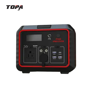 TOPA 300W Generator Portabel Bank 2600Mah Pengisian Daya Multi dengan Pembangkit Daya Panel Surya