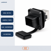 Connecteur de câble LAN RJ45 Cat5e SFTP avec contacts en alliage de cuivre 125V 1.5A Mâle/Femelle pour Ethernet Cat5/Cat6