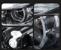 Faro LED para BMW Serie 3 F30, Conjunto de Ojos de Ángel, Doble Color, DRL Tipo Cuchara, Señal de Giro Secuencial, 2012-2015