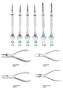 Set di Attrezzi Premium per Ottici con 16 Pezzi: Pinze, Cacciaviti, Pinzette e Borsa, Kit di Riparazione in Metallo Formato Viaggio - Product Image 5