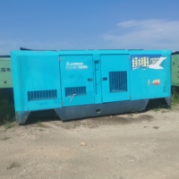 Compresseur d'air Airman PDSK1200S d'occasion, quatre roues, 3000 heures de fonctionnement, année 2015, en vente