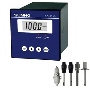 SUNHO fabrika EC5630 otomatik ec elektrik iletkenlik kontrolörü mikroişlemci endüstriyel dijital su iletkenlik ölçer