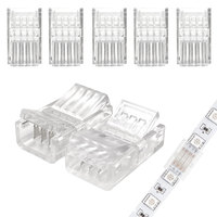 Adaptador sin Soldadura para Tiras LED COB SMD, Conector Macho-Hembra de 2, 3 y 4 Pines, 8mm y 10mm