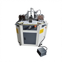 Machine de jonction d'angle automatique à commande PLC 180° pour profilés aluminium, cadres de portes/fenêtres, murs rideaux, usage intensif, Ouxin 380V