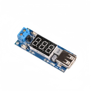 New DC-DC bước-xuống mô-đun điện 6. 5v12v ~ 40V để 5V + On-Board Điện áp Meter USB sạc điện thoại di động - Product Image 3